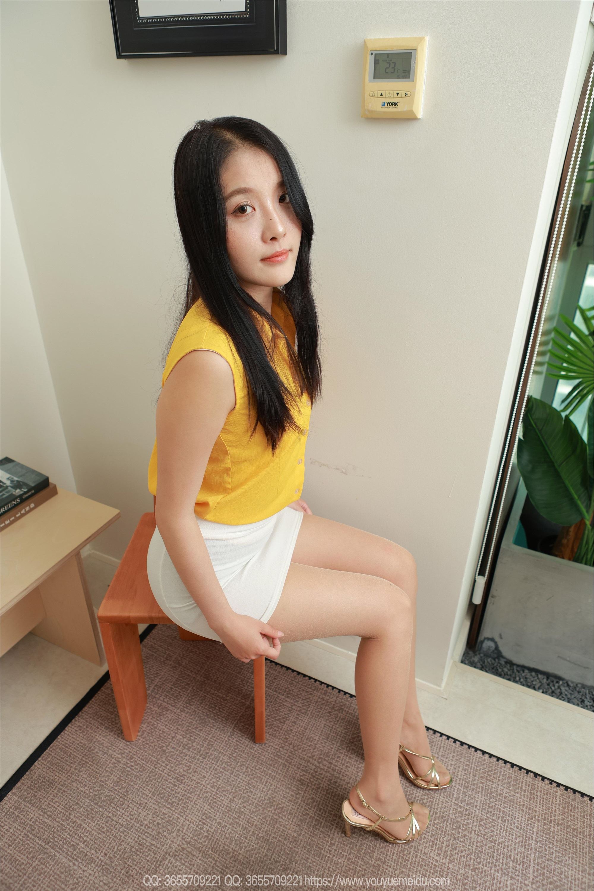 IESS异思趣向 - 模特：婉萍《白色包臀裙》